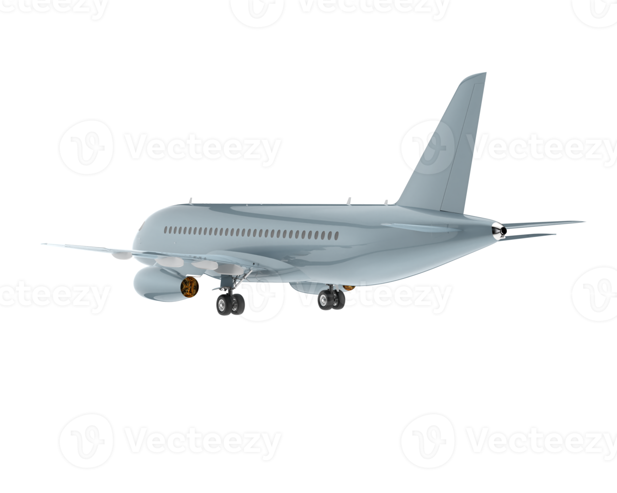 flygplan isolerat på transparent bakgrund. 3d tolkning - illustration png