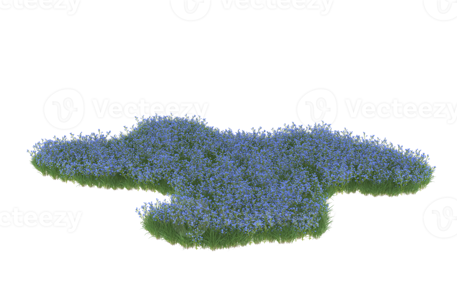 Realistic foliage isolated on transparent background. 3d rendering - illustration png