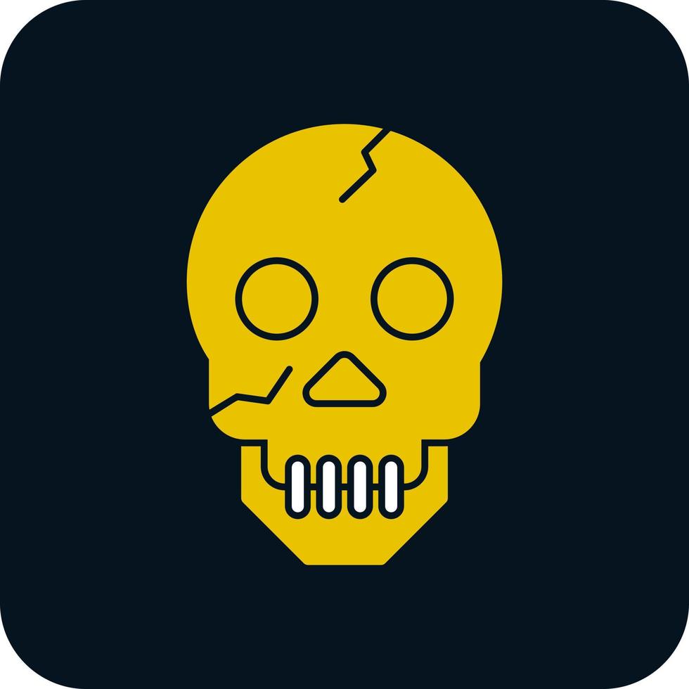 icono de vector de calavera