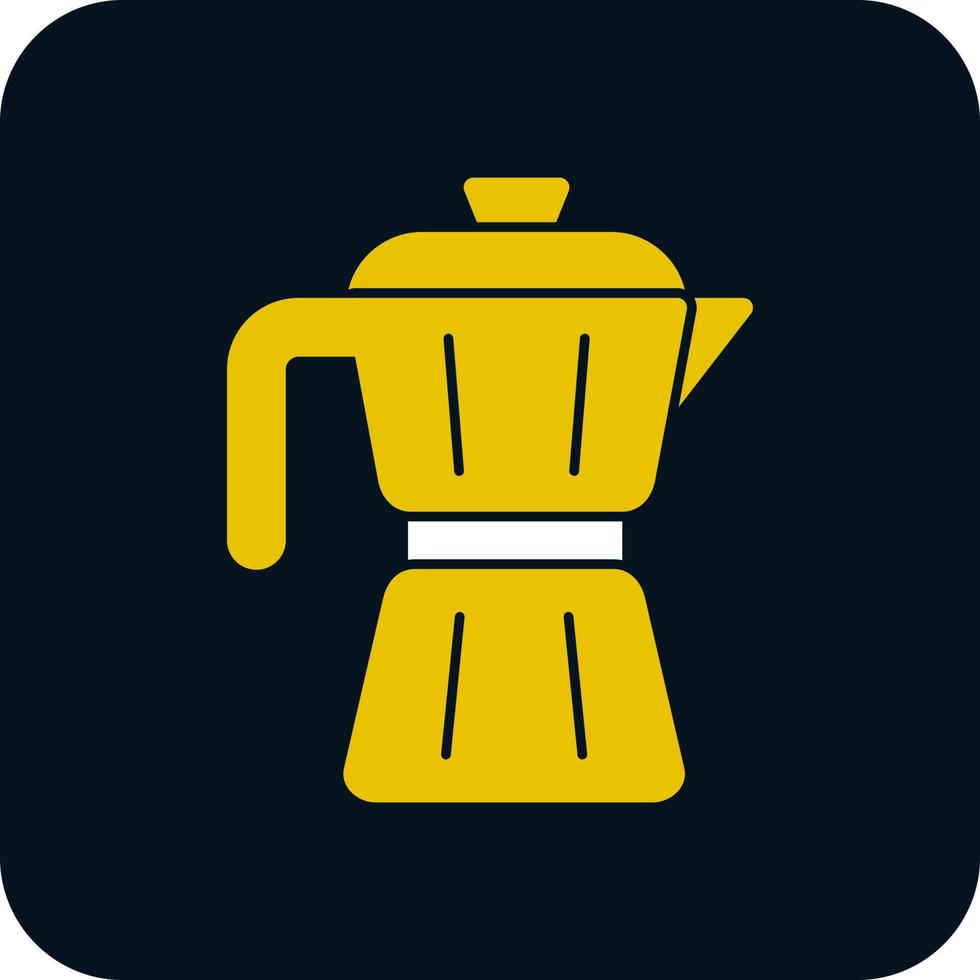 icono de vector de cafetera