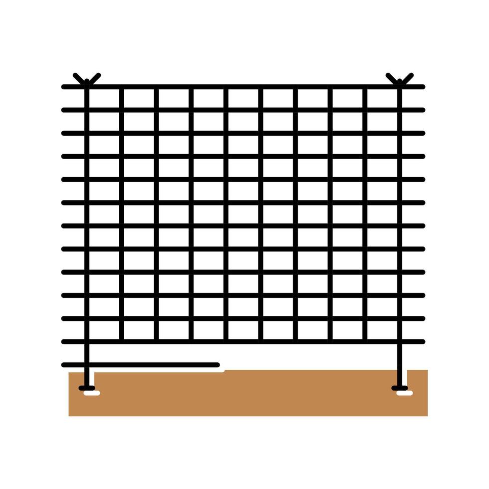 barrier fence color icon vector illustration