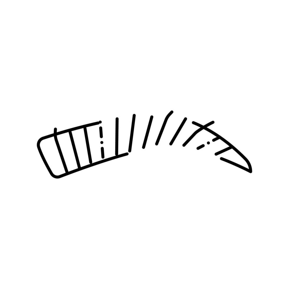 ilustración de vector de icono de línea de ceja natural
