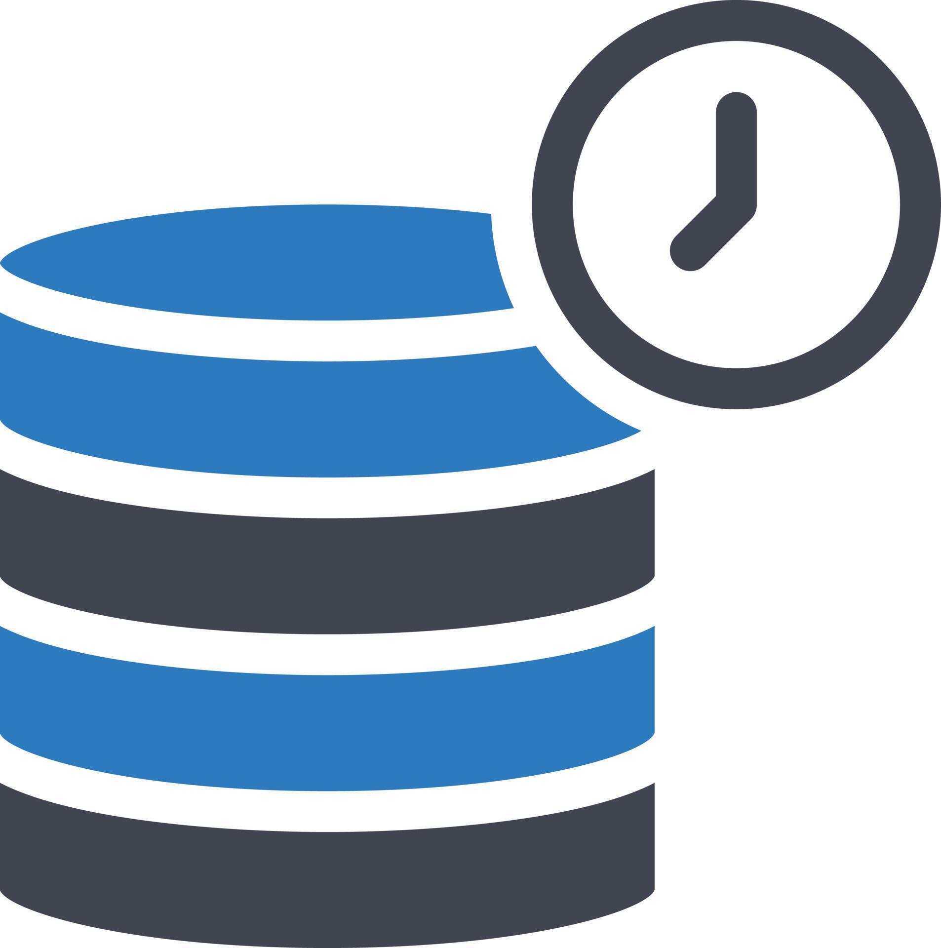 database time vector illustration on a background.Premium quality