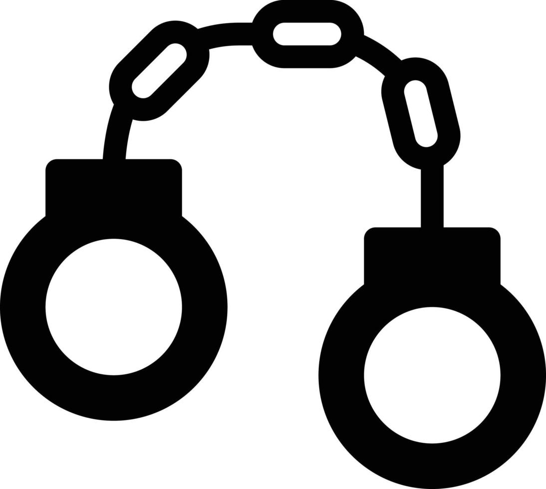 handcuff vector illustration on a background.Premium quality symbols.vector icons for concept and graphic design.