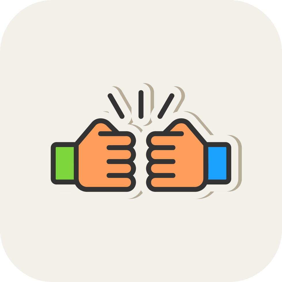 Fist Bump Vector Icon