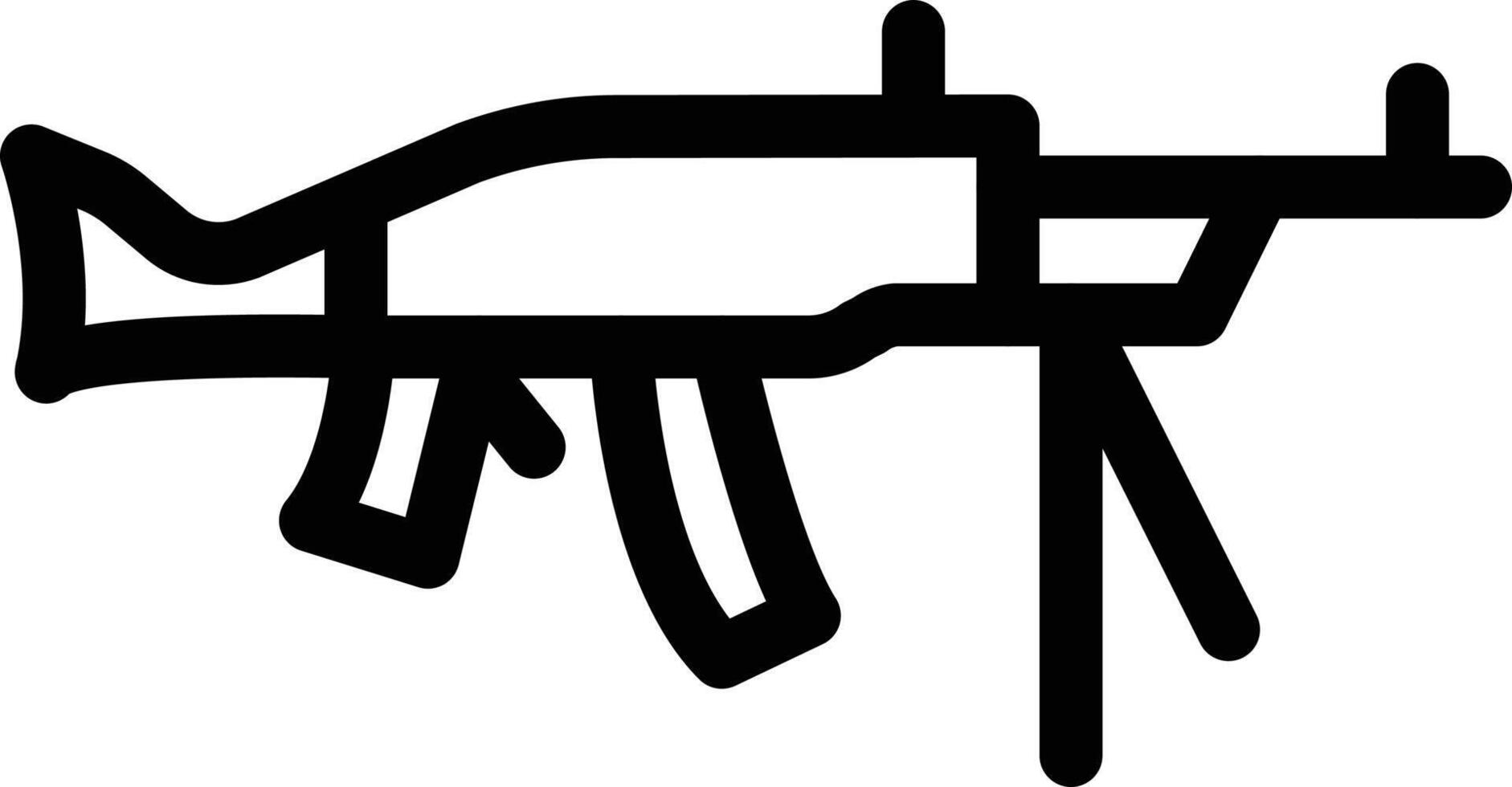 ilustración de vector de pistola en un fondo. símbolos de calidad premium. iconos vectoriales para concepto y diseño gráfico.