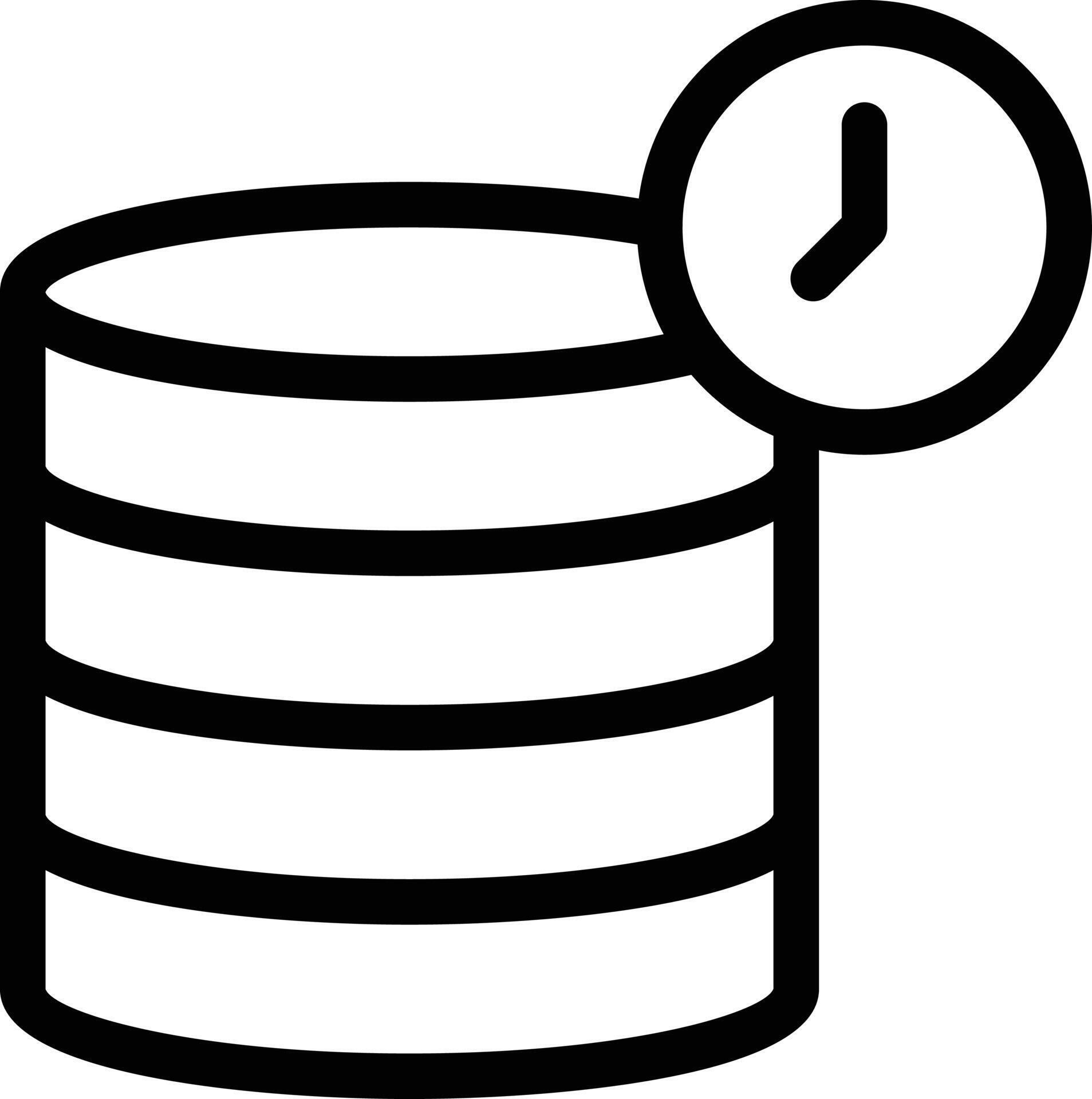 database time vector illustration on a background.Premium quality