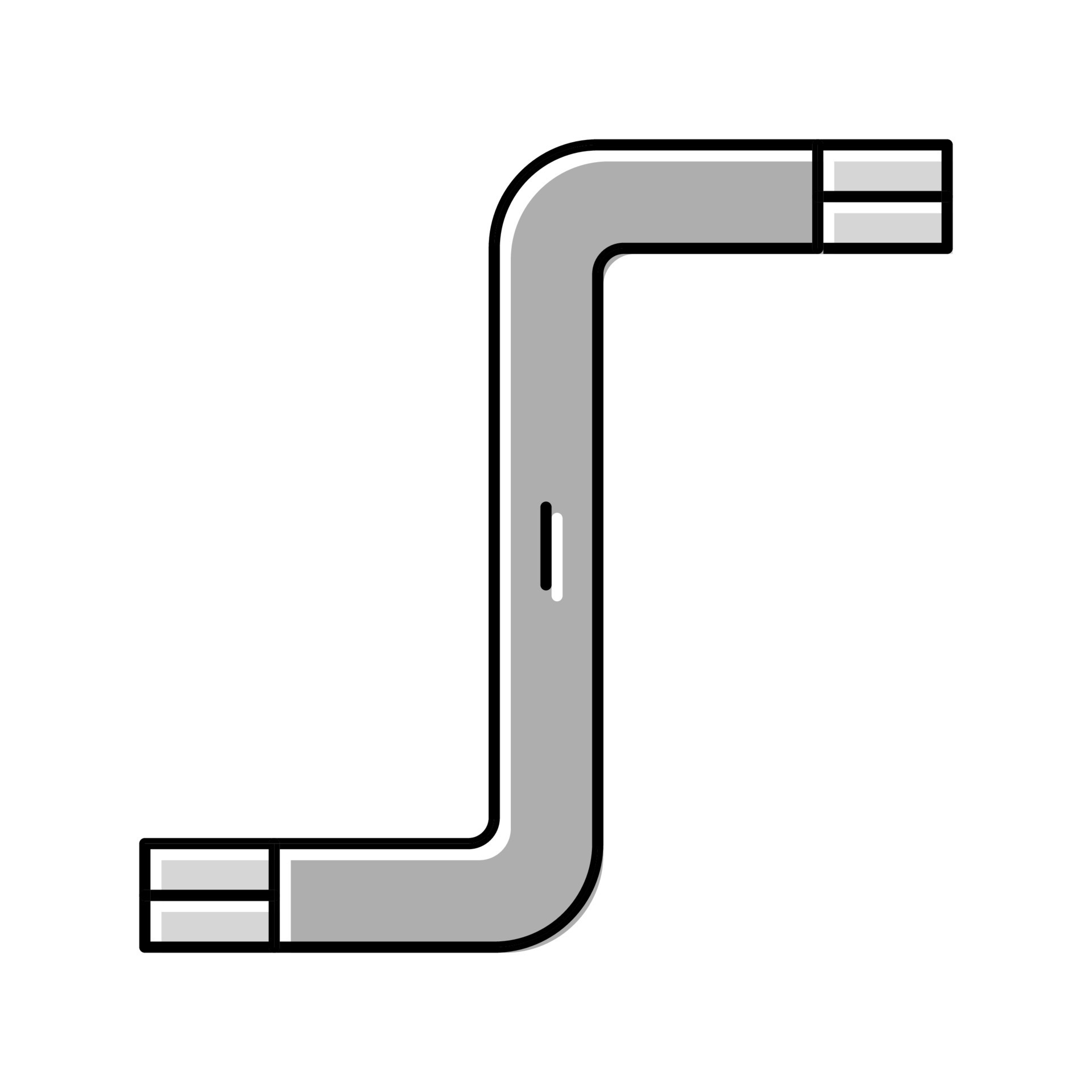 hex key assembly furniture color icon vector illustration 19539070