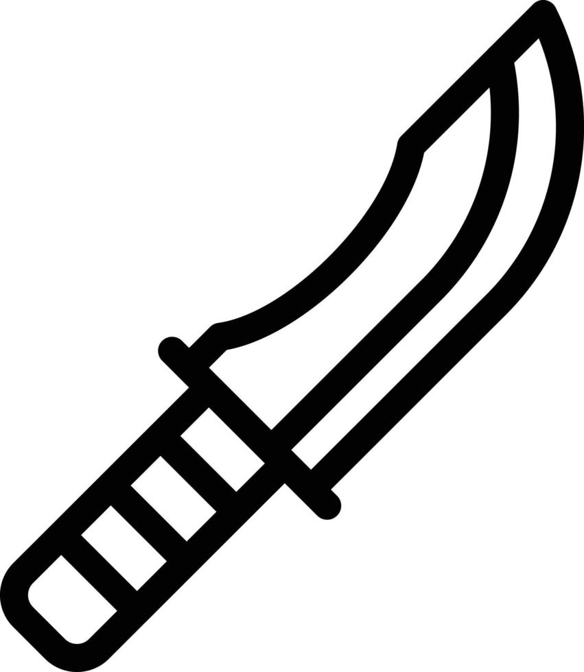 ilustración de vector de cuchillo en un fondo. símbolos de calidad premium. iconos vectoriales para concepto y diseño gráfico.