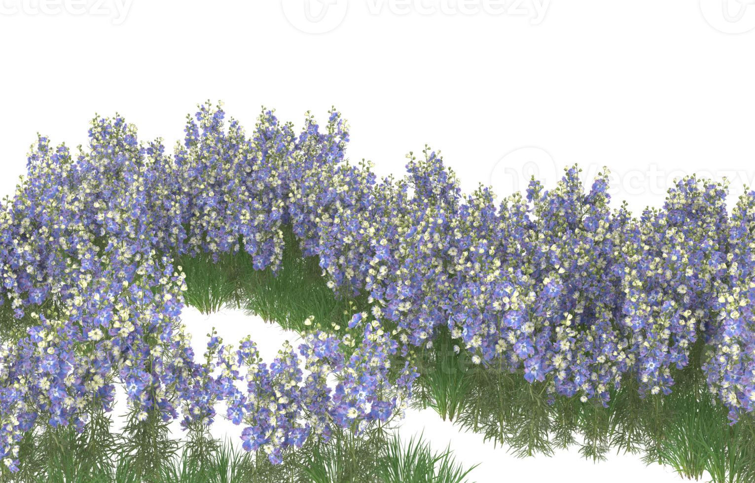 Realistic foliage isolated on transparent background. 3d rendering - illustration png