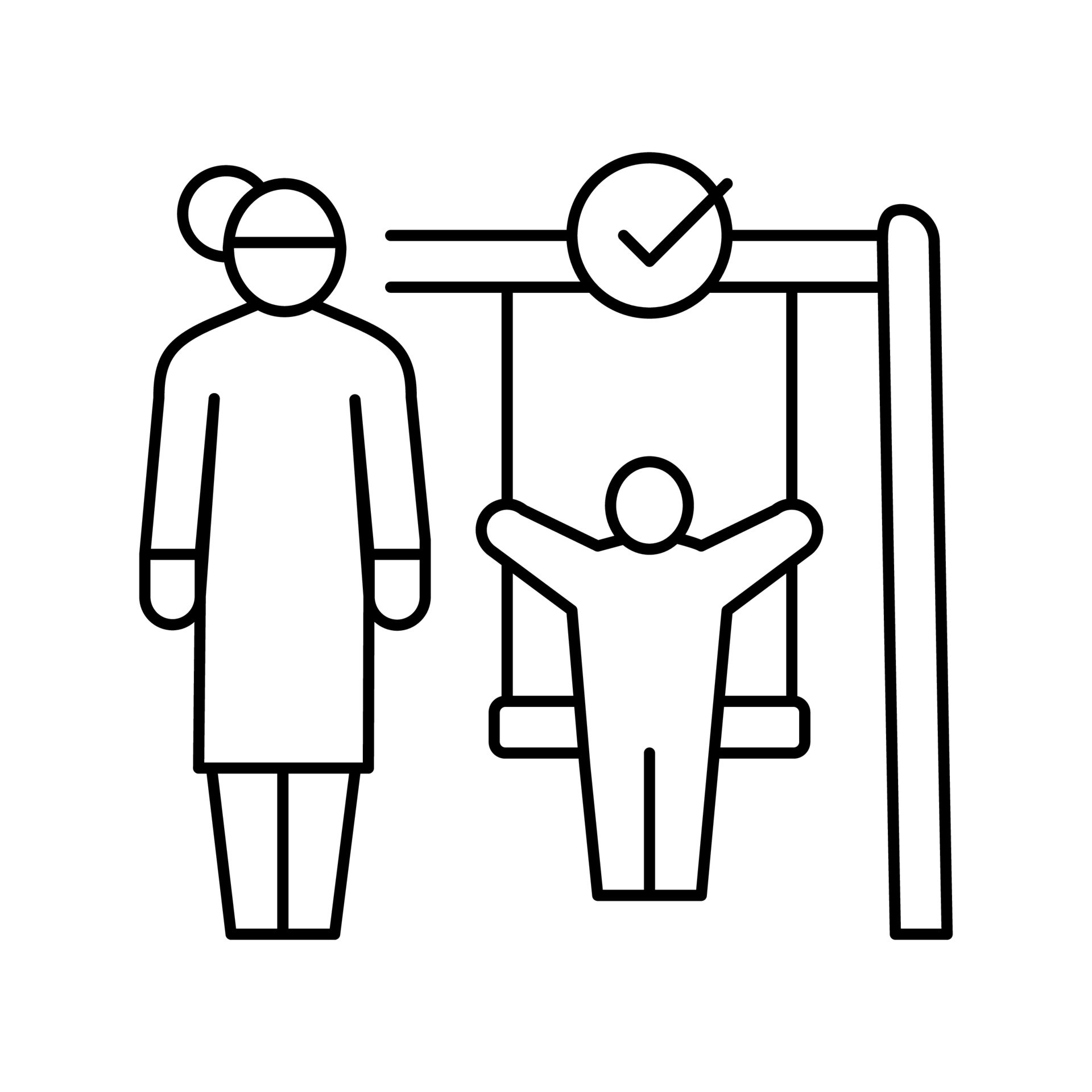 care outside home line icon vector illustration 19539280 Vector Art at