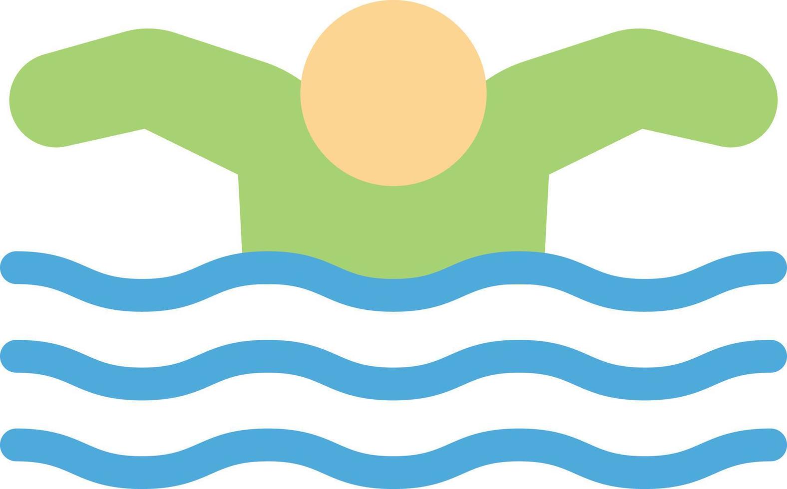 ilustración vectorial de natación en un fondo. símbolos de calidad premium. iconos vectoriales para concepto y diseño gráfico. vector