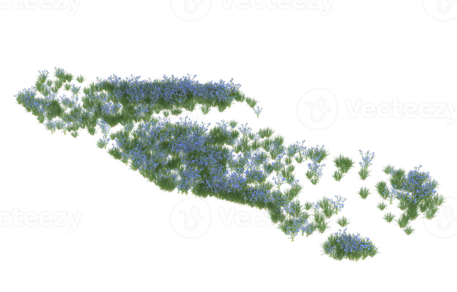 realistisch gebladerte geïsoleerd Aan transparant achtergrond. 3d renderen - illustratie png