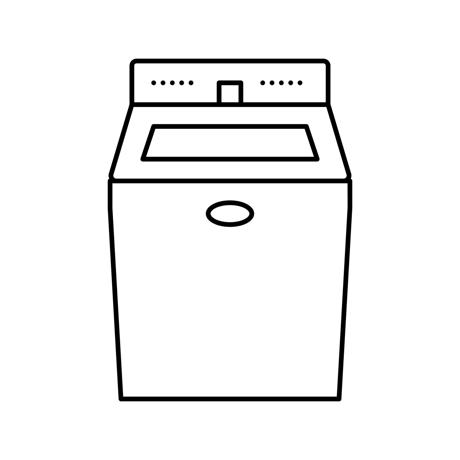 ice maker electric equipment line icon vector illustration 19539994