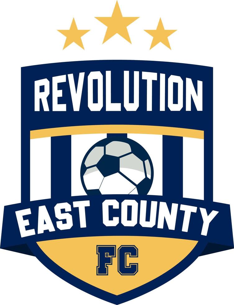 soccer Logo or football club sign Badge. Football logo with shield background vector design