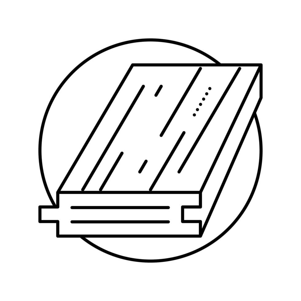 laminate floor line icon vector illustration