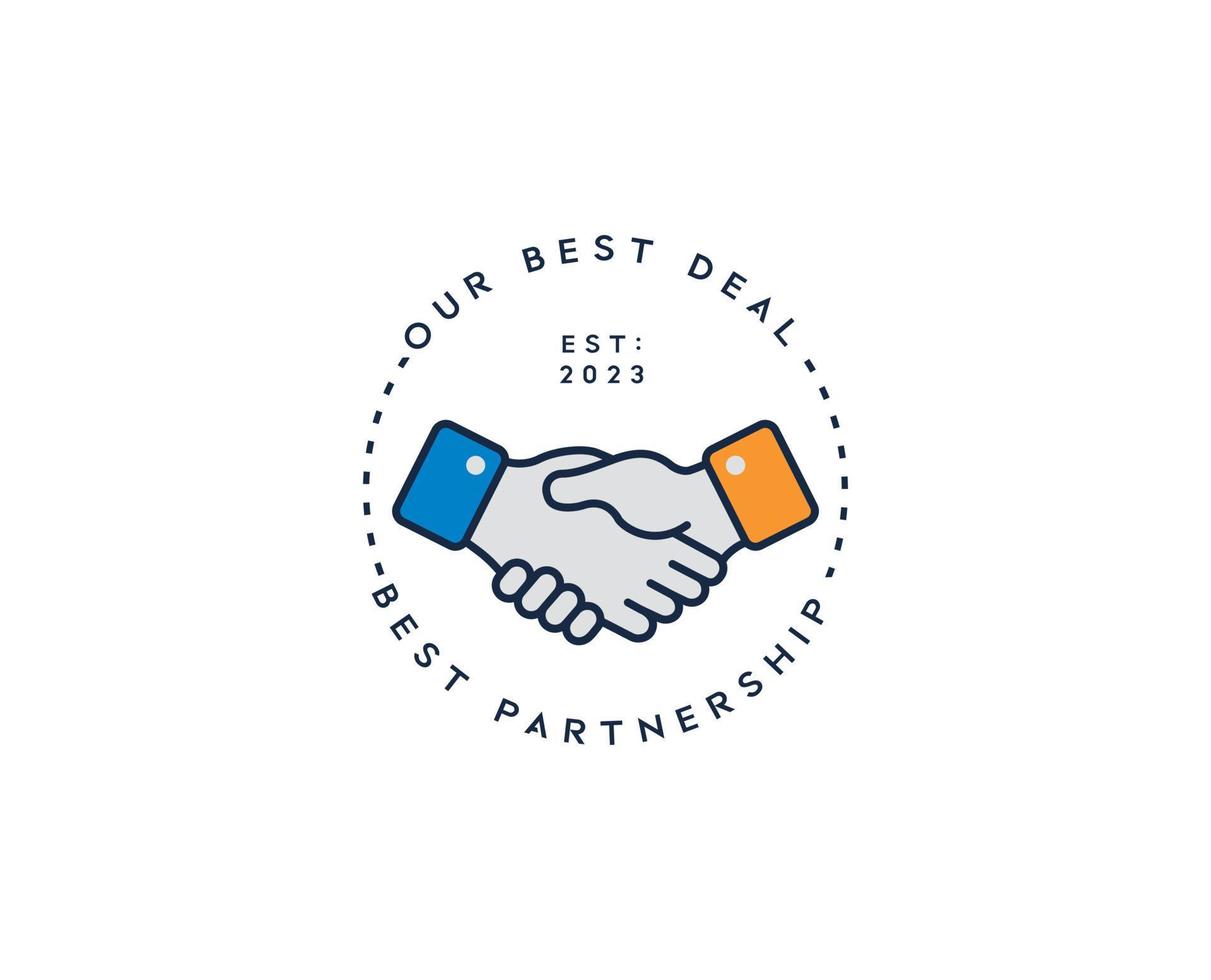 Handshake or best deal icon sign symbol vector