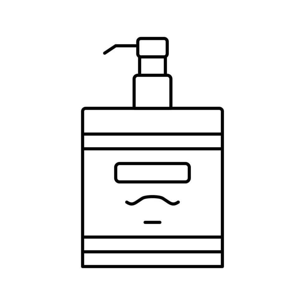 lotion after shave line icon vector illustration