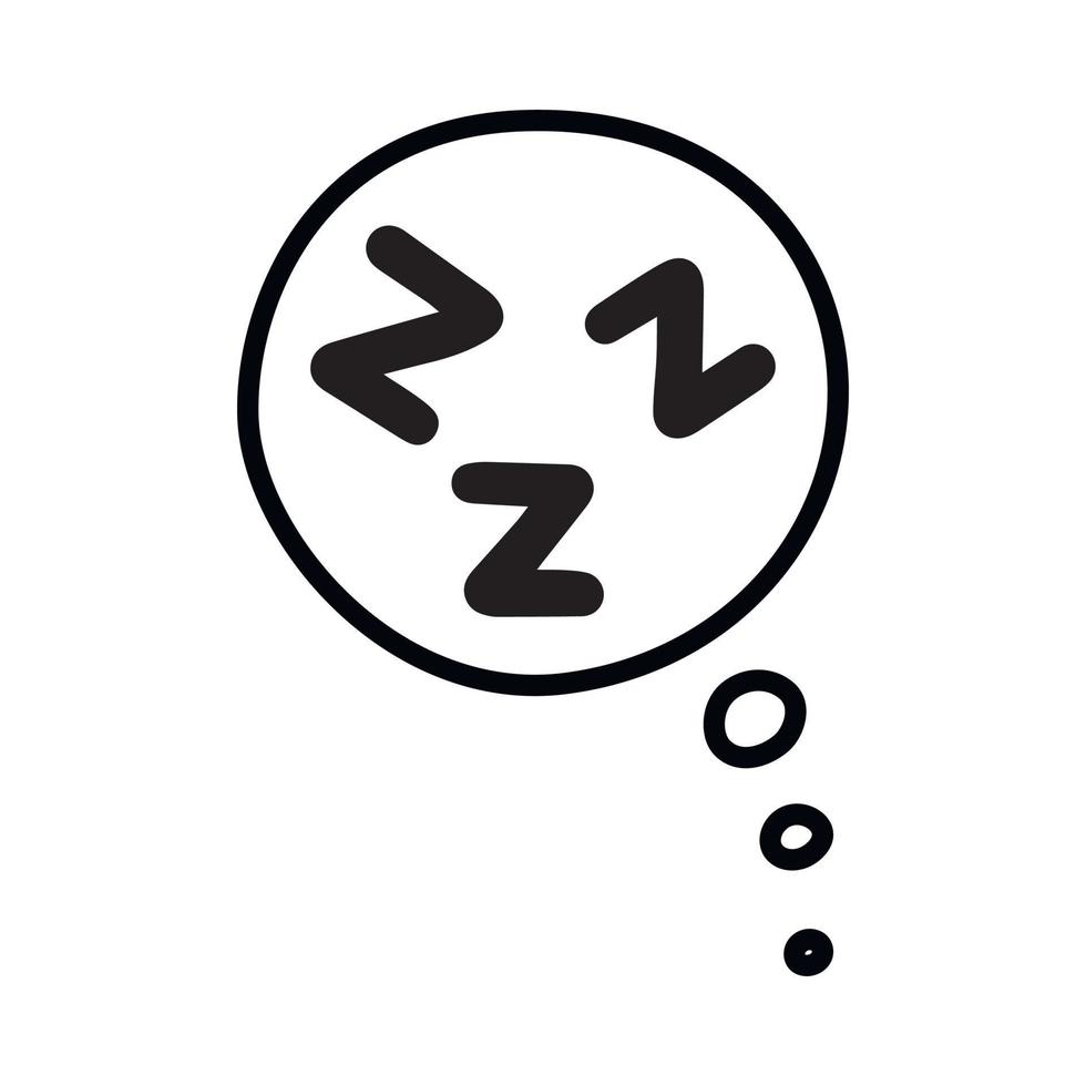 zzz sleep icon. vector