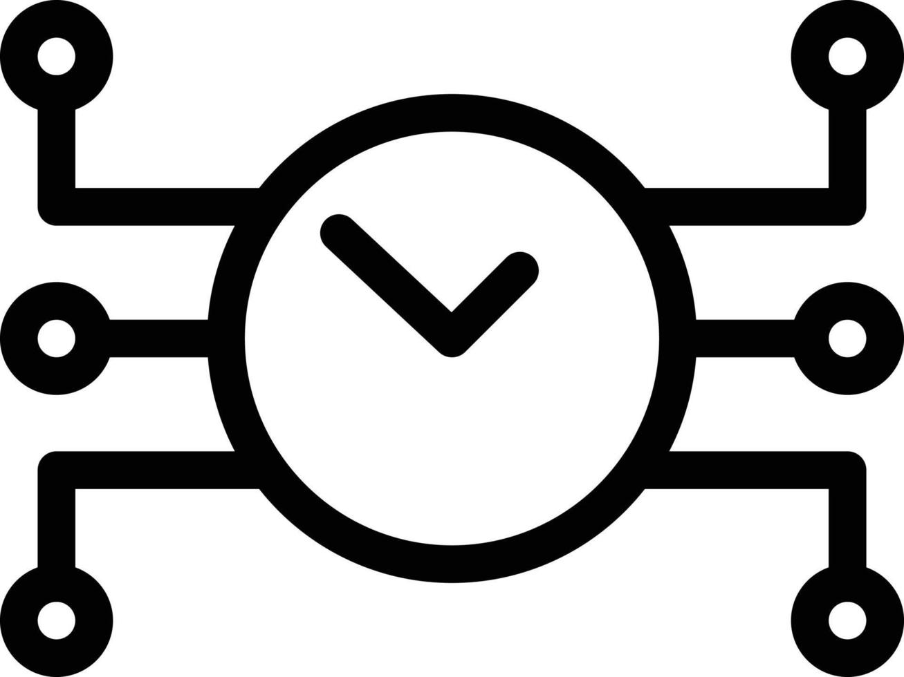 ilustración de vector de tiempo digital en un fondo. símbolos de calidad premium. iconos vectoriales para concepto y diseño gráfico.