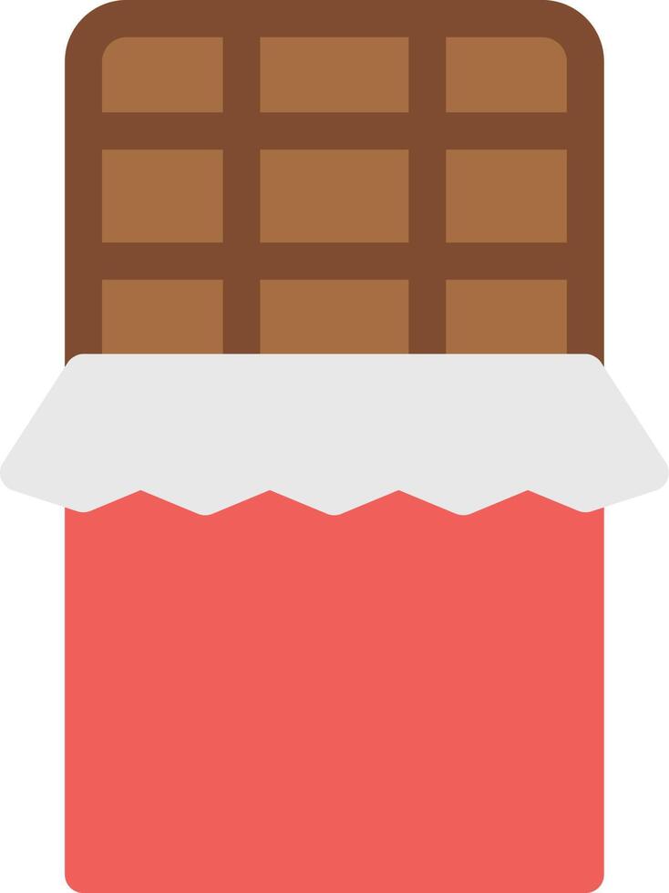 ilustración de vector de chocolate en un fondo. símbolos de calidad premium. iconos vectoriales para concepto y diseño gráfico.