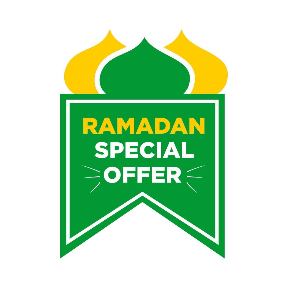 Ramadan Special Offer Banner illustration vector on white background