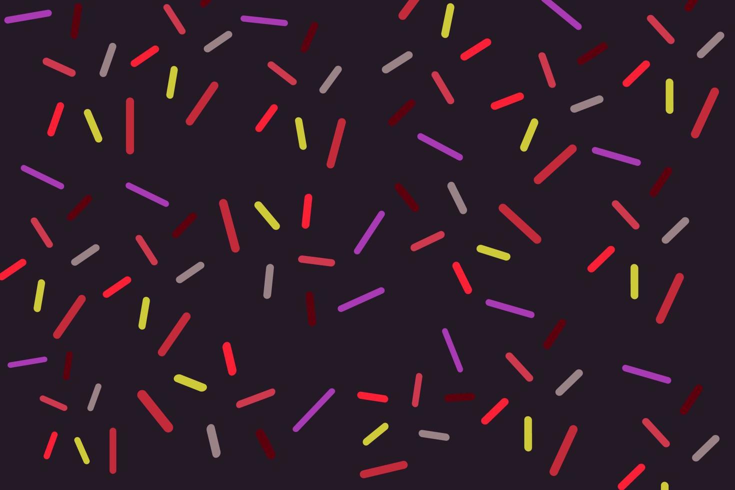 Colored flakes on a purple-black background vector