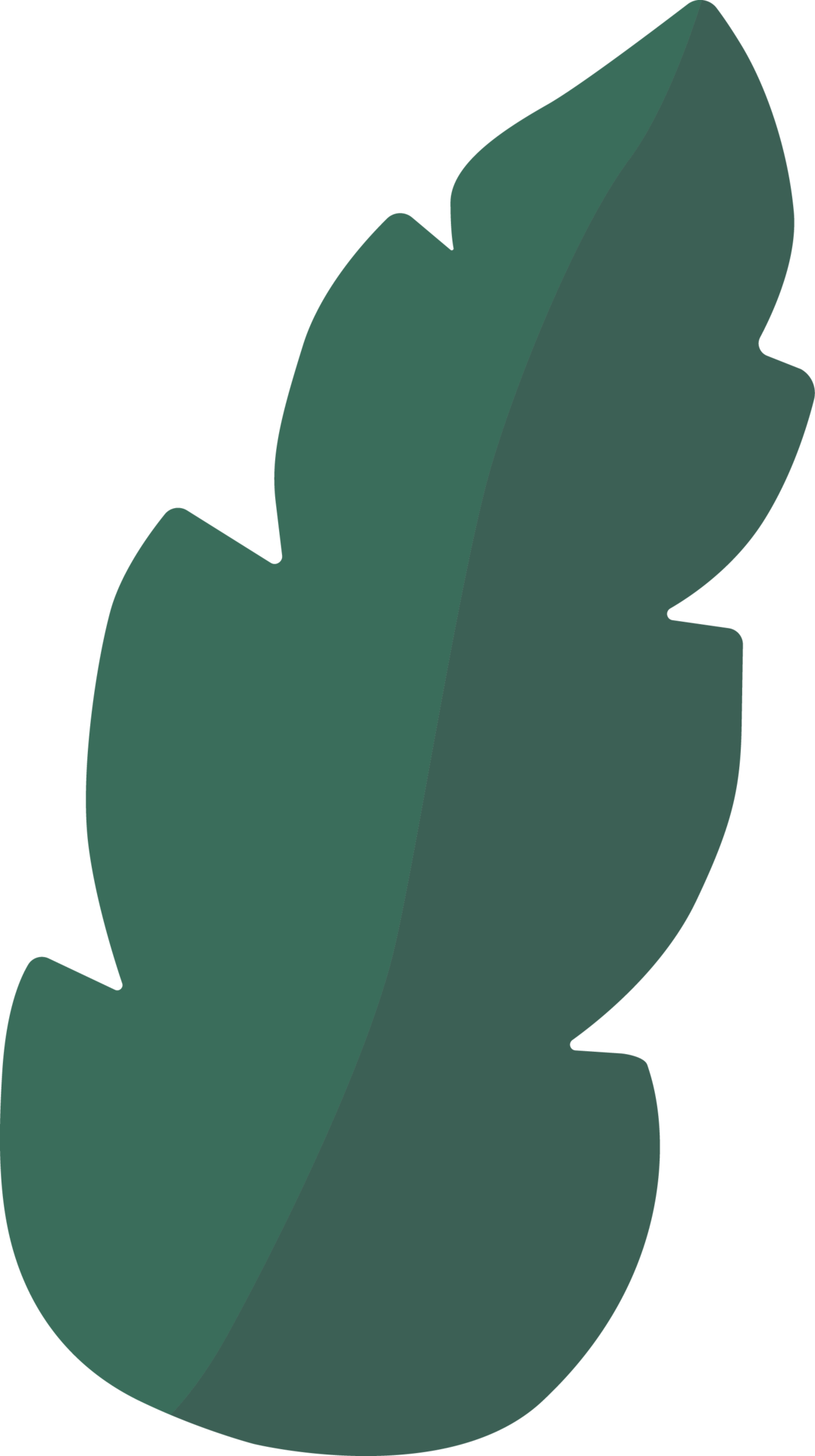 Hand drawn green leaf shape. 19541383 PNG