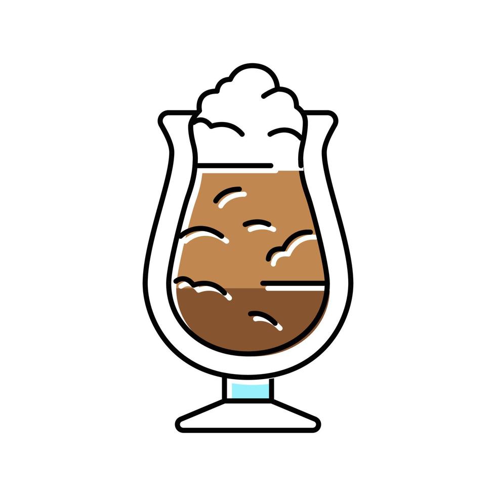 sundae ice cream color icon vector illustration