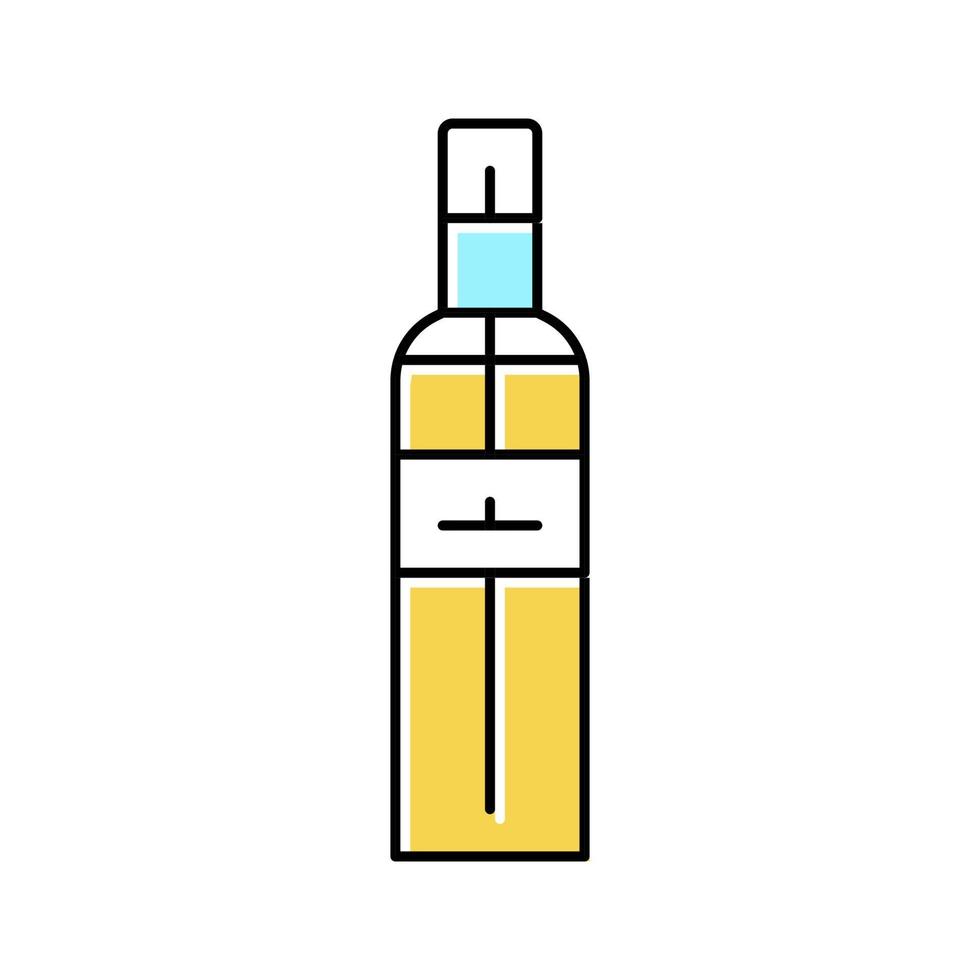 spray fragancia botella perfume color icono vector ilustración