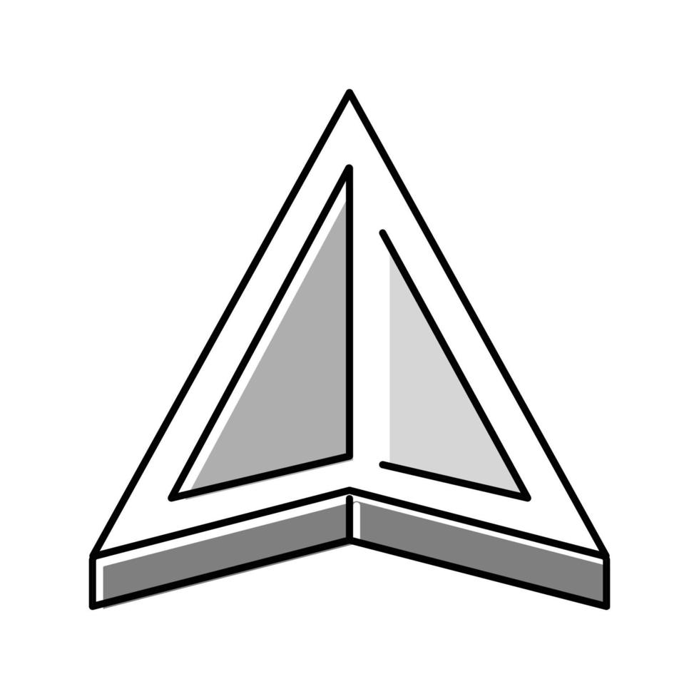 navigation arrow color icon vector illustration