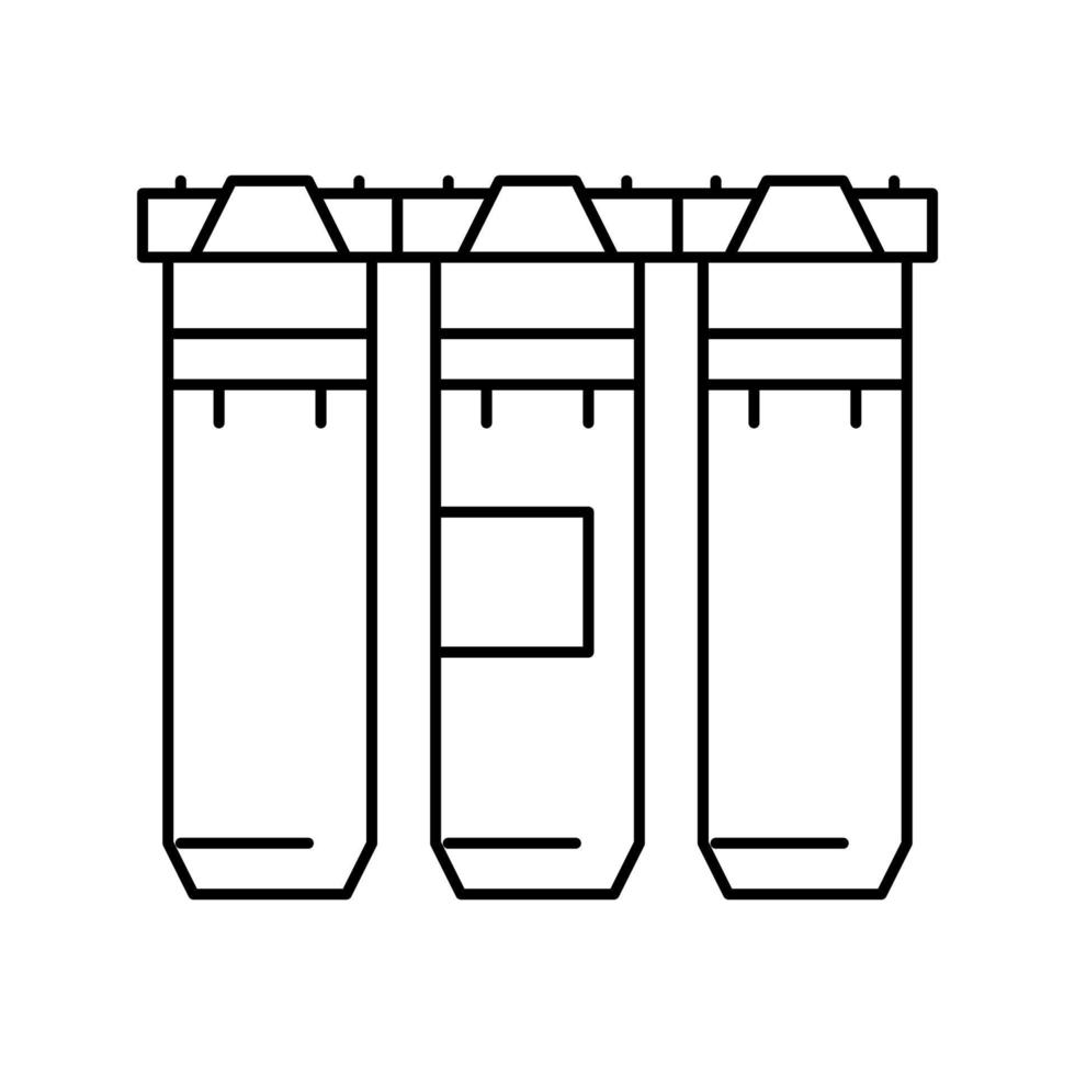 Ilustración de vector de icono de línea de equipo de agua de filtración