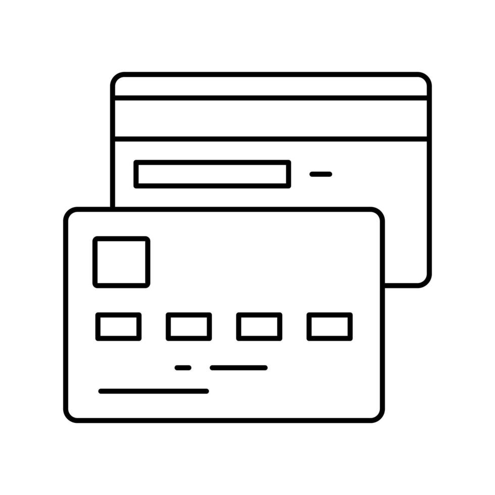 credit card line icon vector illustration 19541604 Vector Art at Vecteezy
