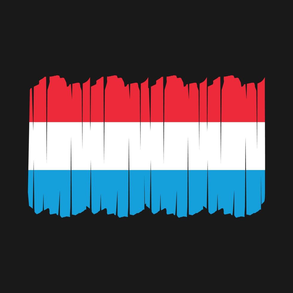 Luxembourg Flag Brush Strokes vector