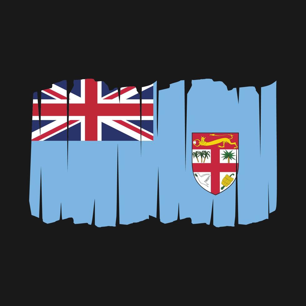 Fiji Flag Brush vector