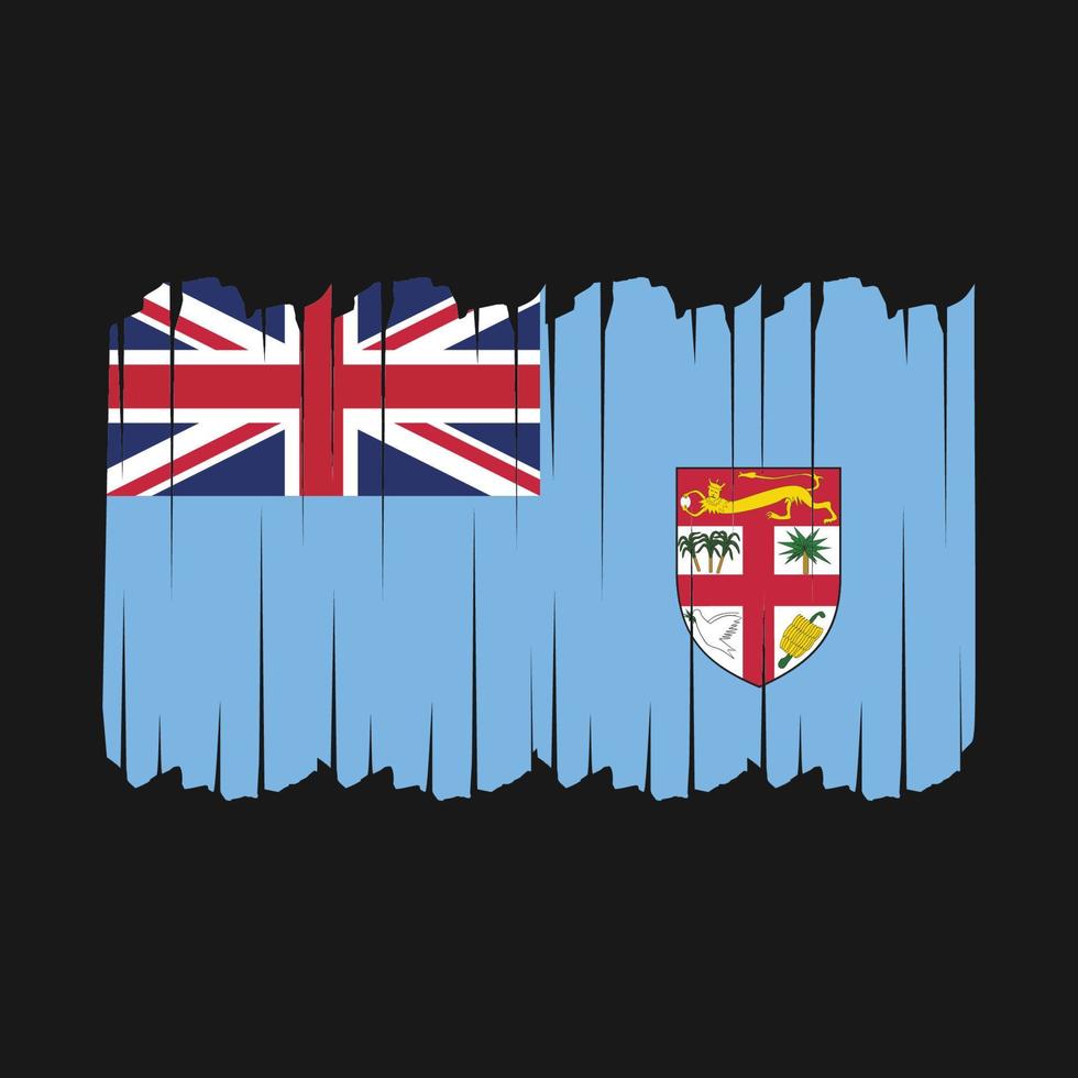 Fiji Flag Brush Strokes vector