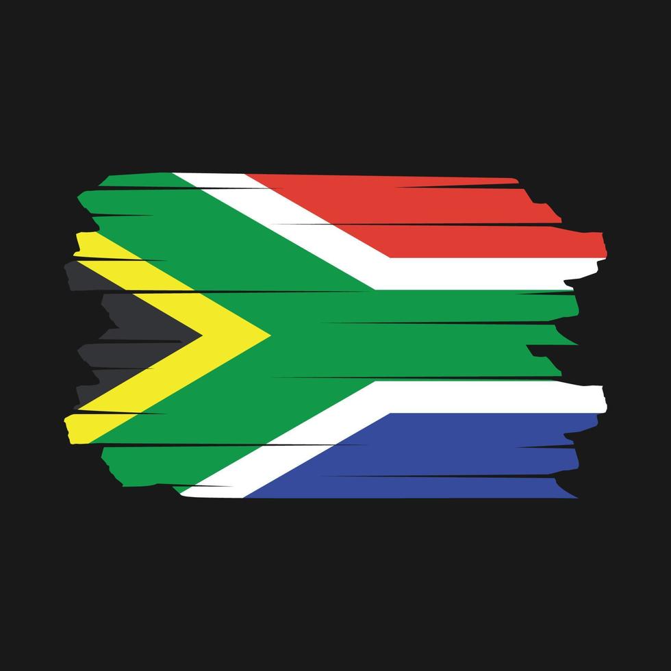 South Africa Flag Brush Vector