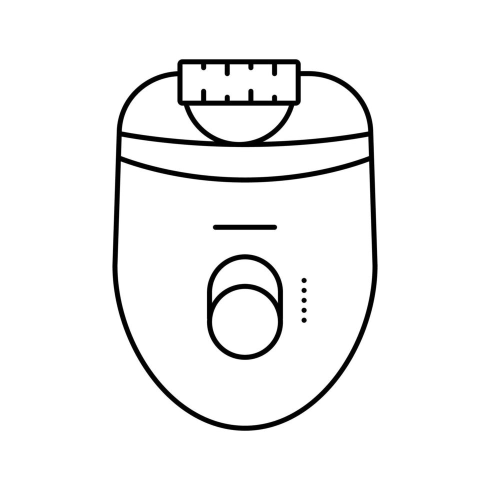 epilator device line icon vector illustration