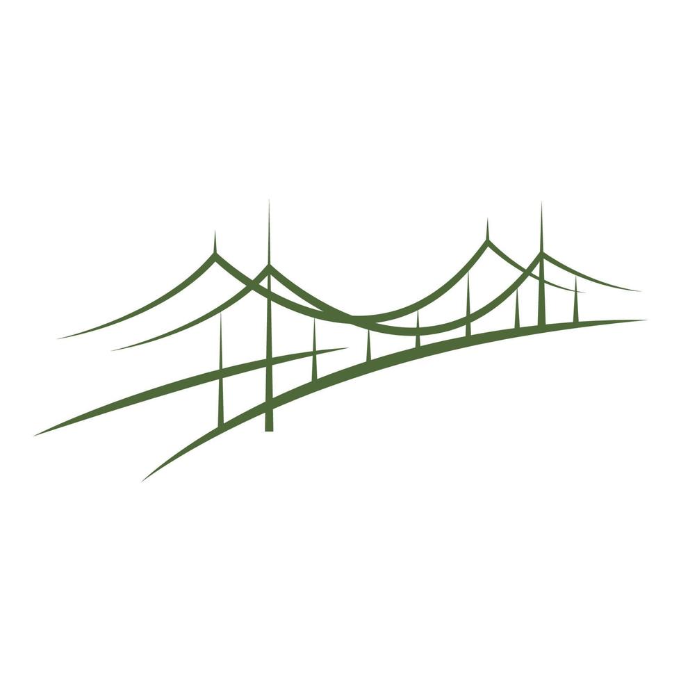 Bridge logo icon design vector