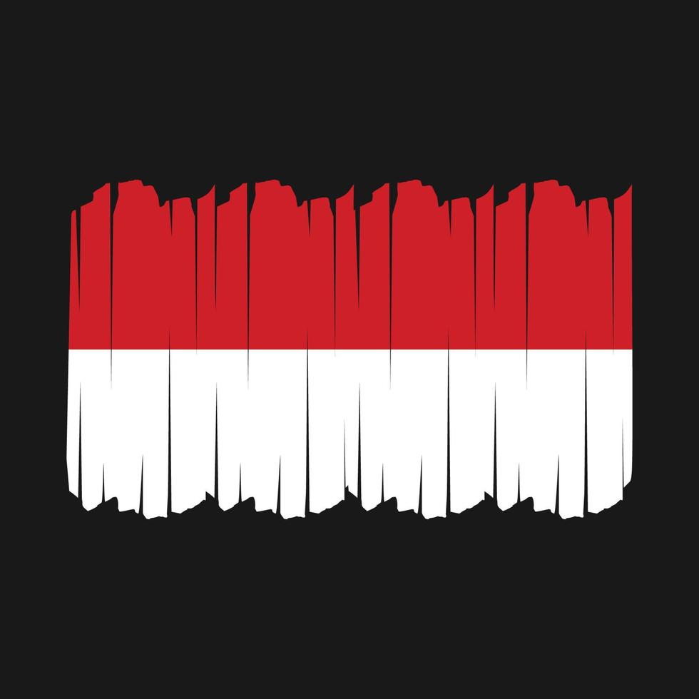 Monaco Flag Brush Strokes vector