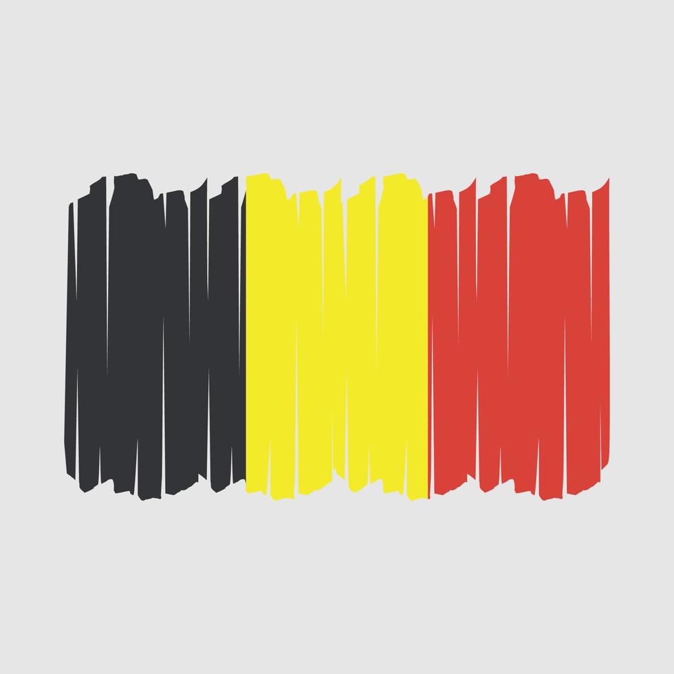 Belgium Flag Brush Strokes vector