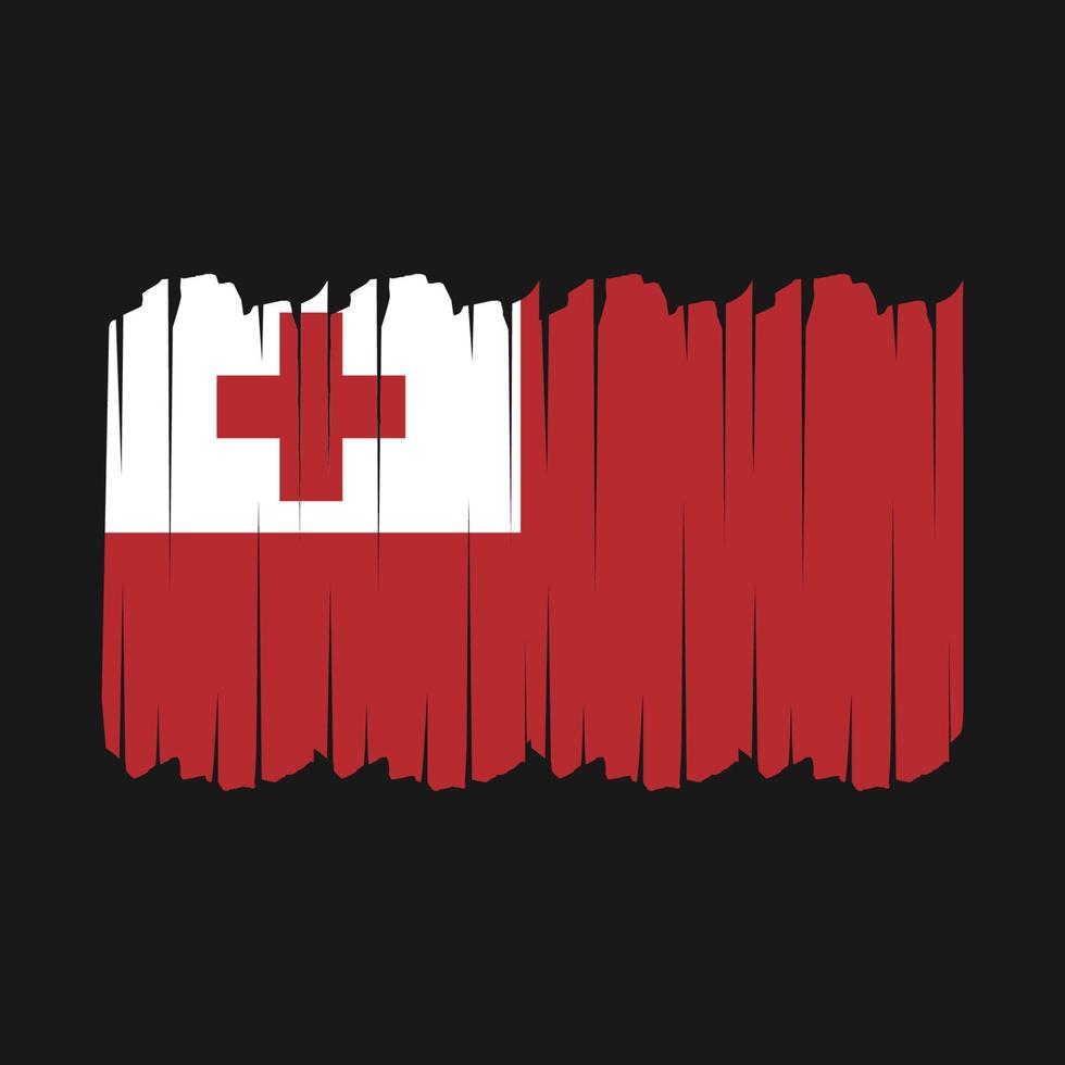 Tonga Flag Brush Strokes vector