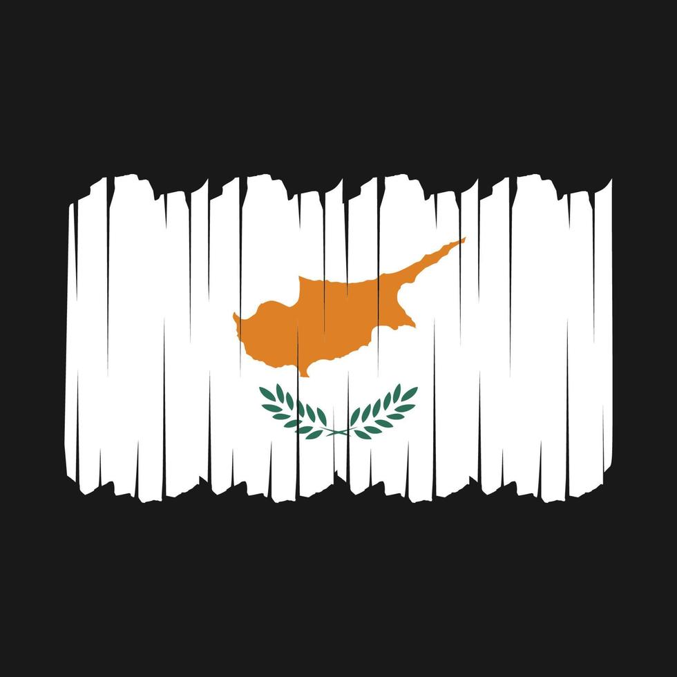 Cyprus Flag Brush Strokes vector