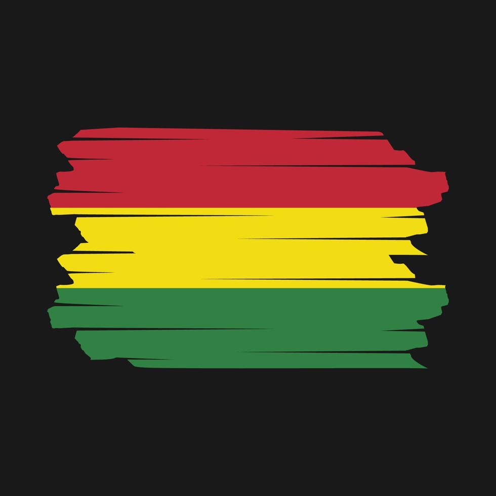 Bolivia Flag Brush Vector