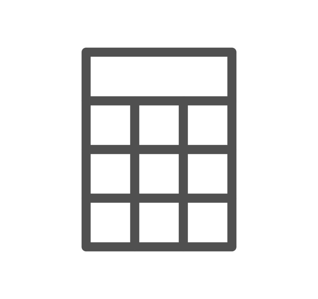 Calculation and accounting related icon outline and linear vector. vector