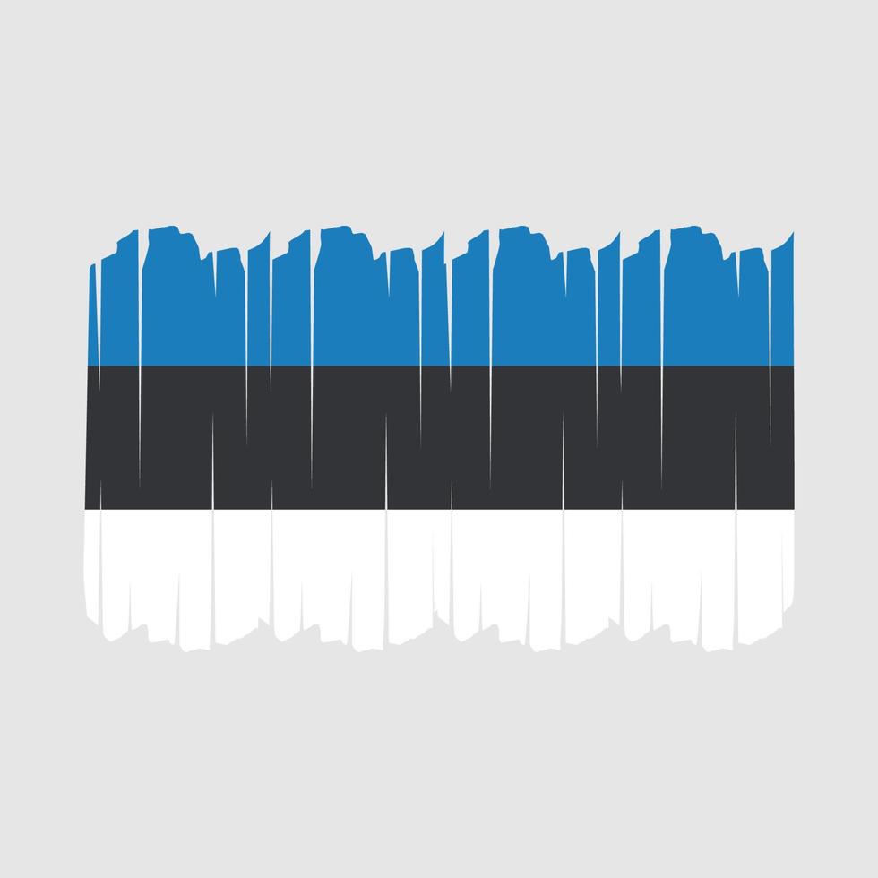 Estonia Flag Brush Strokes vector