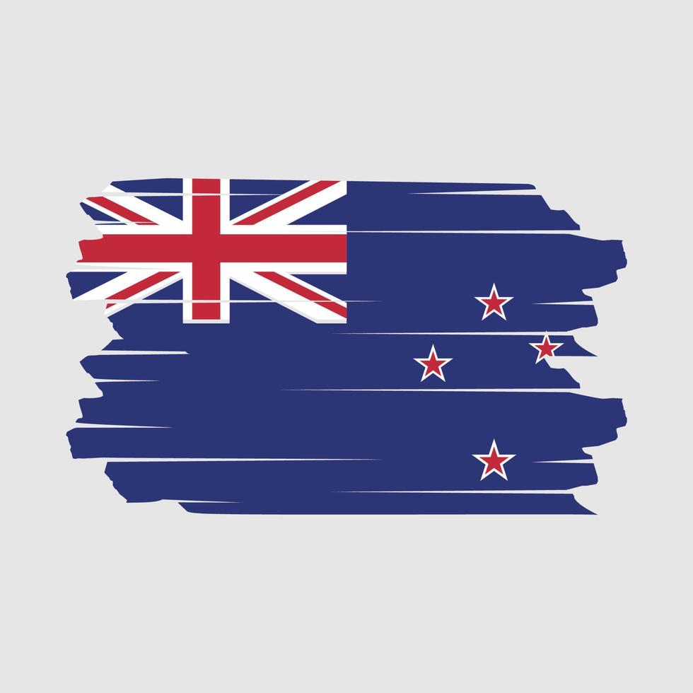 New Zealand Flag Brush Vector