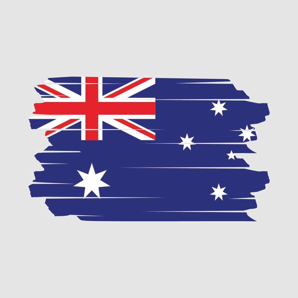 Australia Flag Brush Vector