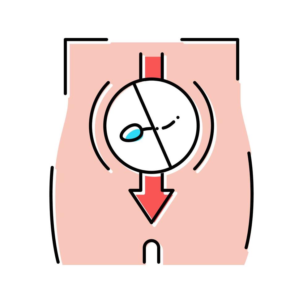 sperm sterilization color icon vector illustration