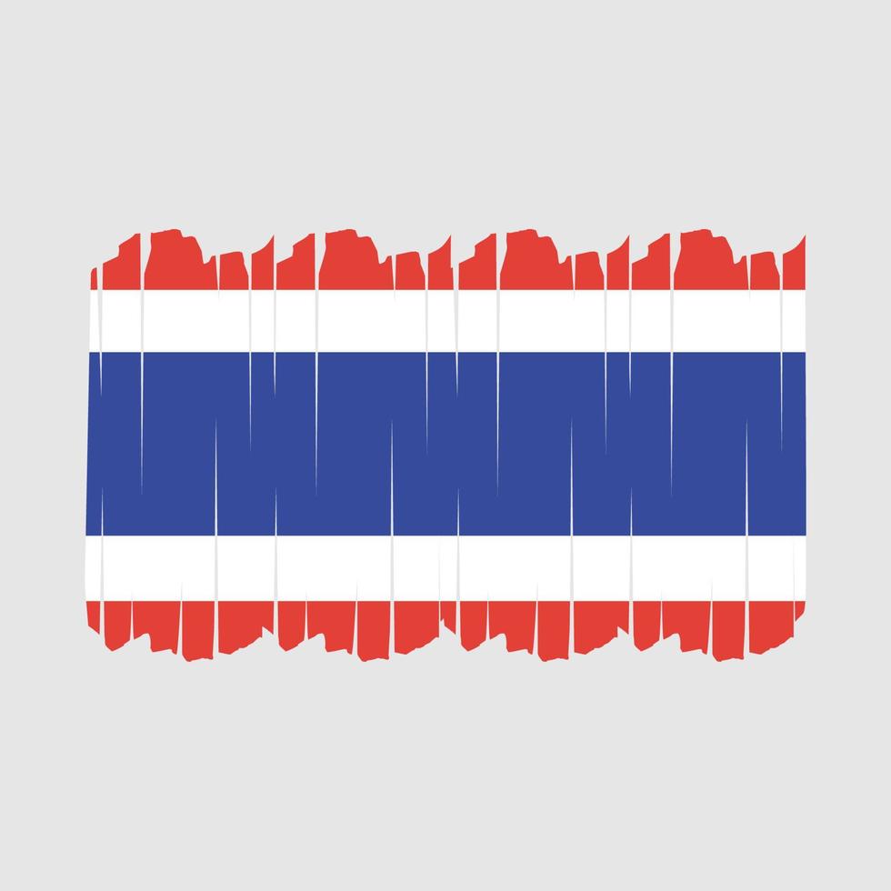 Thailand Flag Brush Strokes vector